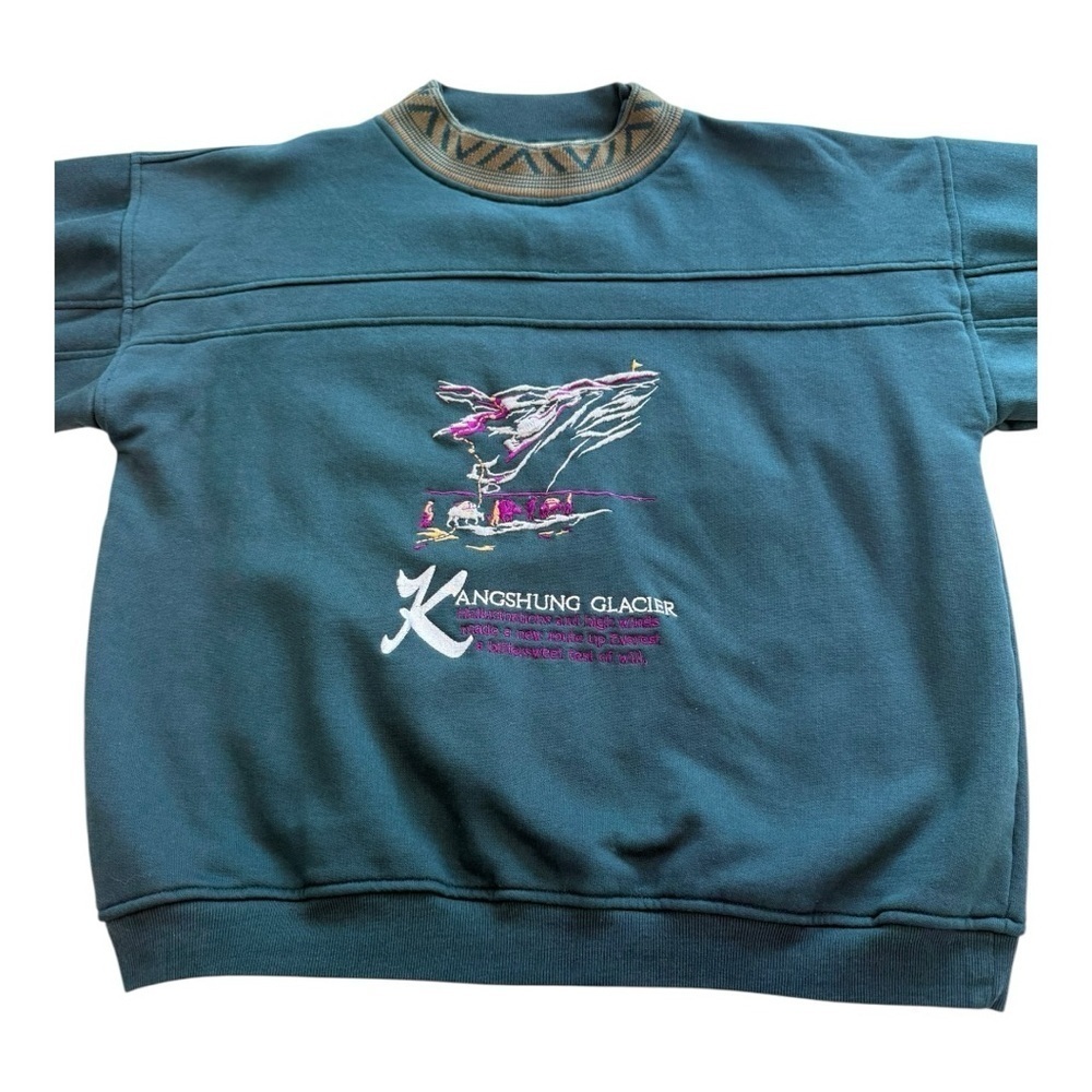 Vintage Harry Rosen Kangshung Glacier Crewneck Sweatshirt Made In Canada Medium